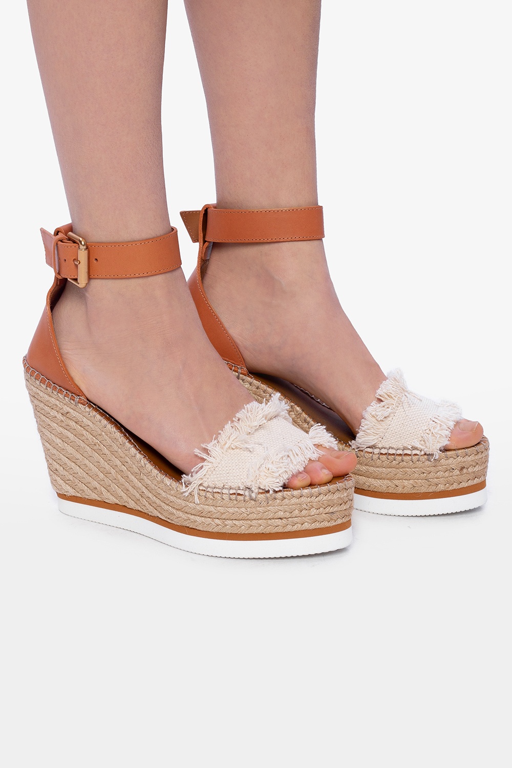 See by best sale chloe wedge sandals